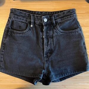 Thrills High Rise Paige Denim Shorts in Black Size 4